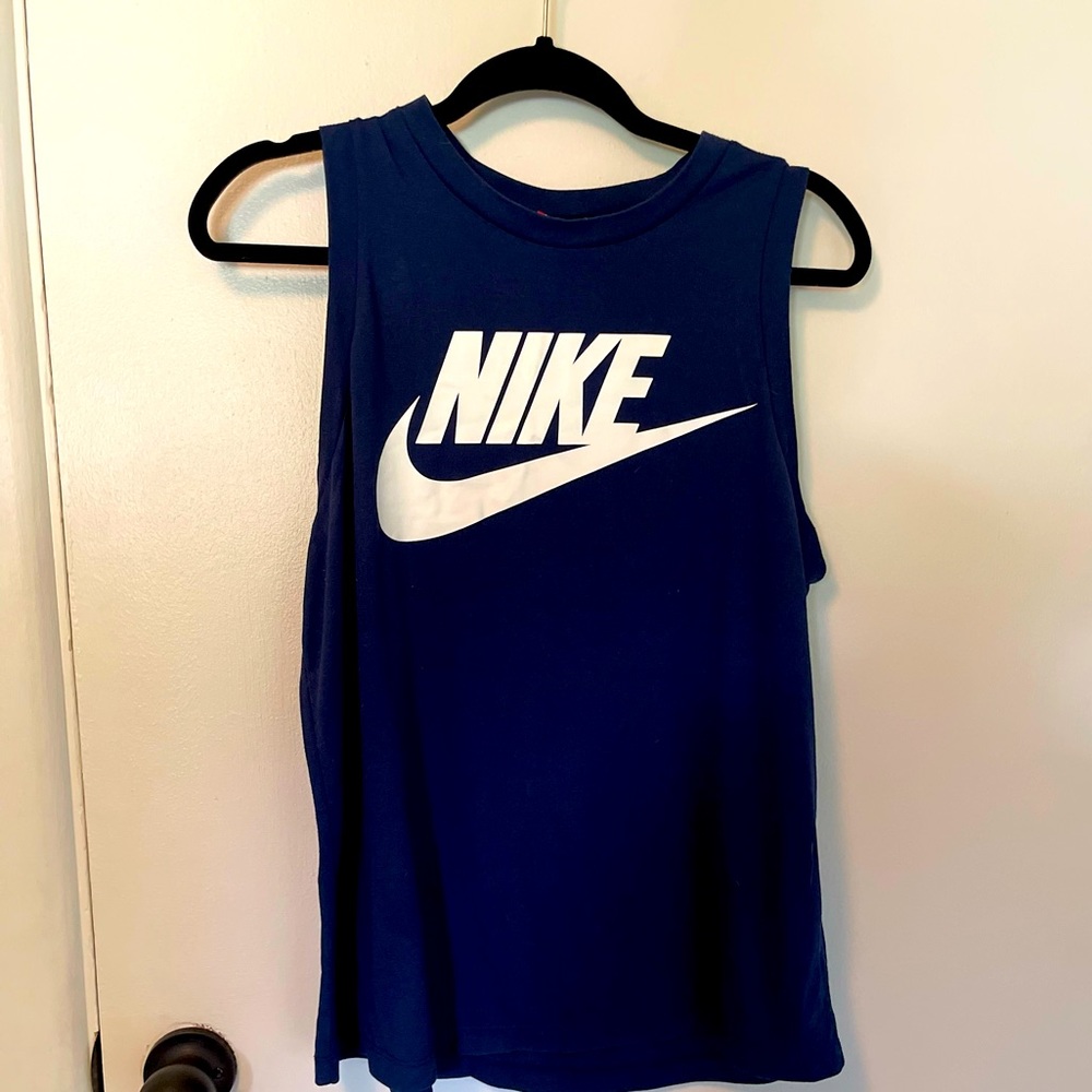 Nike Logo Tank , Navy Blue
